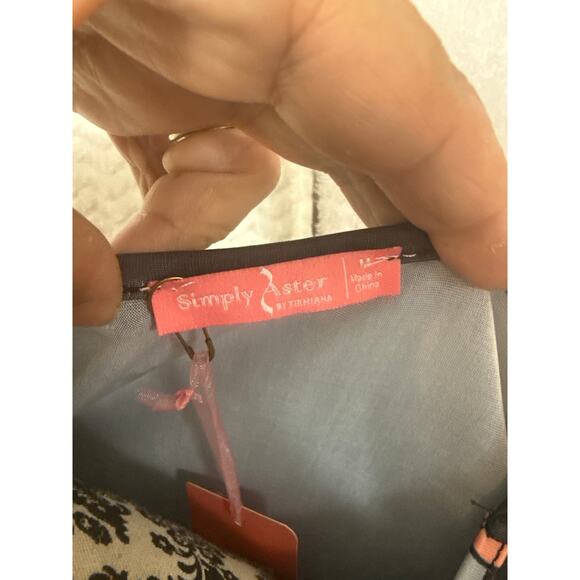 BN #16 NWT Simply Aster by Tiana B. Floral Print Fit & Flare Dress Size M - Picture 6 of 7